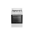 Cuisinière mixte - BEKO - FBS63121WD - 73L - 4 feux - Induction et gaz