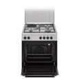 Cuisinière mixte CONTINENTAL EDISON CECM60FCS - 3 feux gaz + 1 électrique - L59,8 x P61 xH83 cm - Silver – Image 2