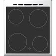 Cuisinière vitrocéramique CONTINENTAL EDISON CECV50FCS - 4 feux - L49.5 x H82.7 xP58 cm- Silver – Image 5