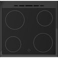 Cuisinière vitrocéramique CONTINENTAL EDISON CECV60FCB - 4 feux - L58,8 xP61 xH83 cm - Noir – Image 4