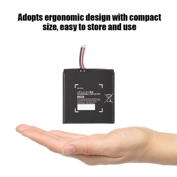 Batterie de console de jeu - Cuque - Nintendo Switch - 4310mAh - Remplacement interne - Noir – Image 3