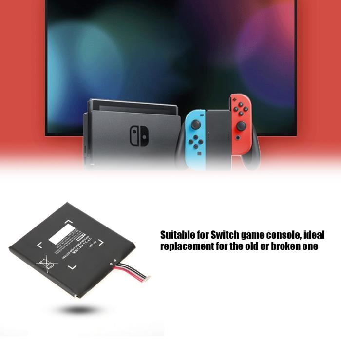 Batterie de console de jeu - Cuque - Nintendo Switch - 4310mAh - Remplacement interne - Noir – Image 4