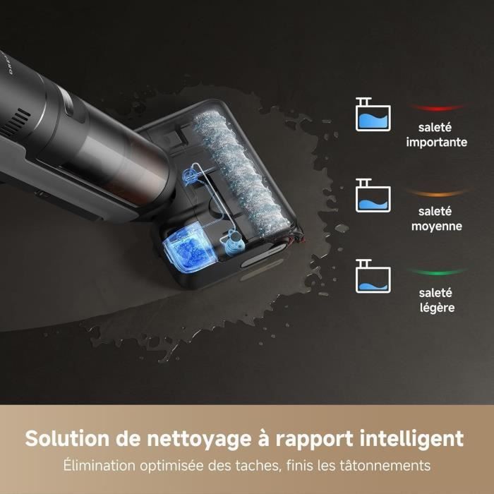 DREAME H15 Mix Aspirateur Laveur 7-en-1 - Bras robotique IA - Nettoyage des Bords Triple - 23 kPa - Lavage Brosse à l'eau à 100 °C – Image 7