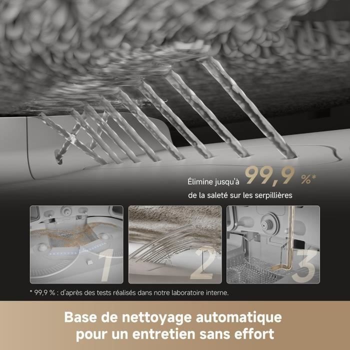 DREAME L50 Pro Ultra Robot aspirateur et Laveur avec vidage Automatique et Nettoyage Automatique des serpillières – Image 9