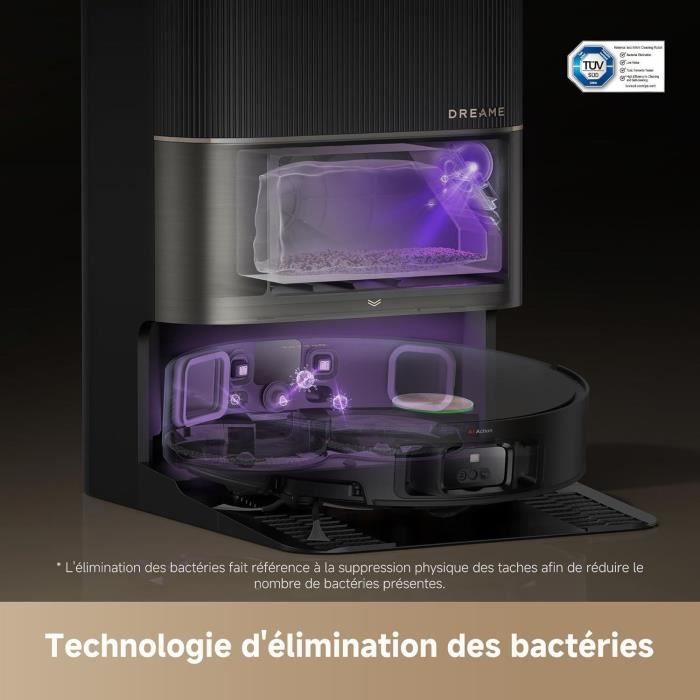 DREAME X50 Ultra Complete - Robot Aspirateur avec Station - Evitement d'obstacles par IA et Navigation à 360 - Aspiration 20 000 Pa – Image 4
