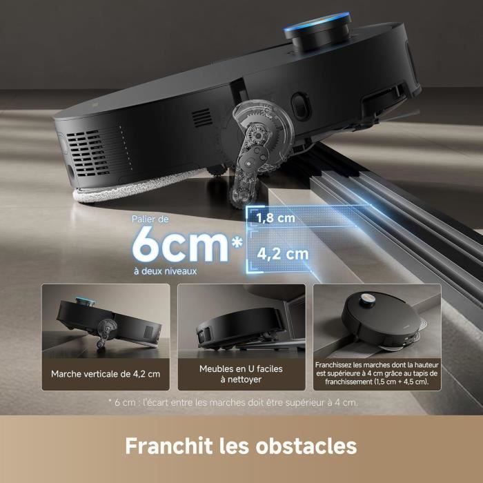 DREAME X50 Ultra Complete - Robot Aspirateur avec Station - Evitement d'obstacles par IA et Navigation à 360 - Aspiration 20 000 Pa – Image 5