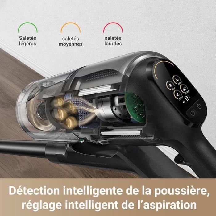 DREAME Z30 - Aspirateur Balai sans Fil - Puissance 310 AW - Autonomie 90 Min - Technologie de Détection de Poussière – Image 7