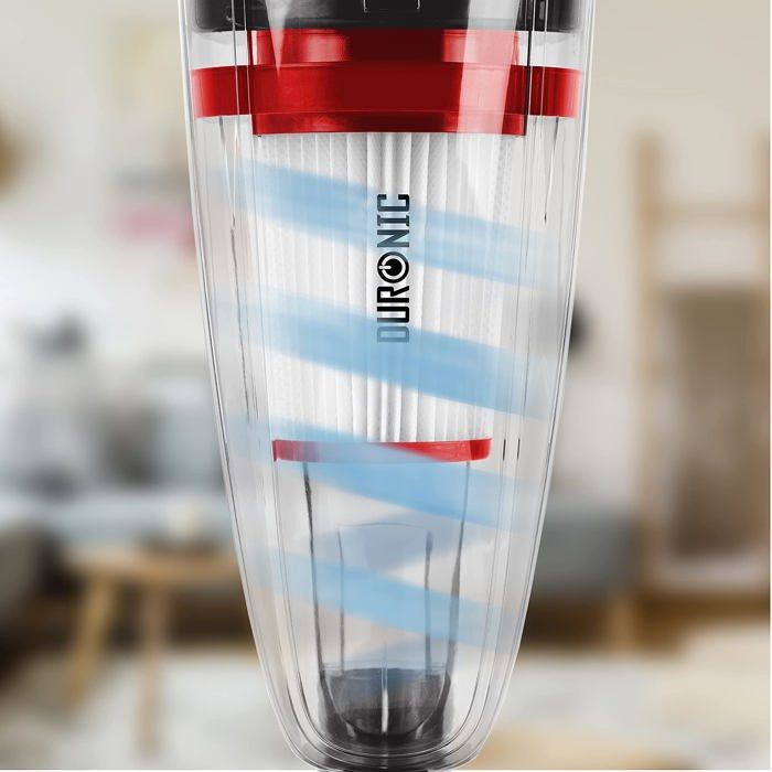 Duronic VC8 BK Aspirateur Balai et à Main sans Sac Classe A + tête suceuse/Flexible/Brosse - Se converti en Quelques Secondes ! – Image 4