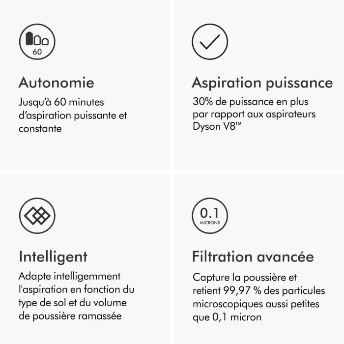 DYSON V12 Origin - Aspirateur Balai sans fil + Kit pour animaux - 545 W - 120 AW - 60 min – Image 6