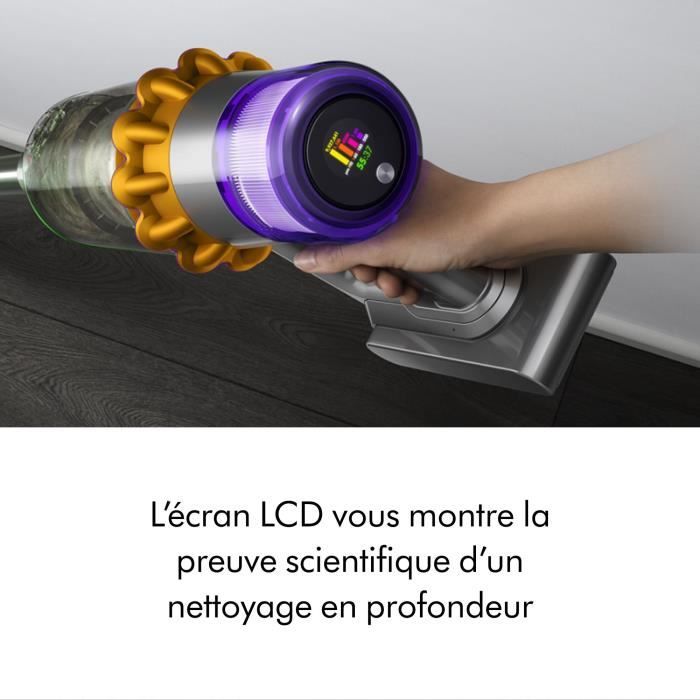 DYSON V15 Detect Absolute - Aspirateur Balai - Puissance 240 AW - Autonomie jusqu'à 60 min - Brosse avec lumière intégrée – Image 4