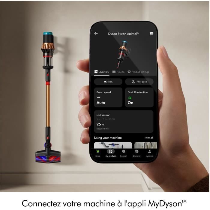 DYSON V16 Piston Animal - Aspirateur balai sans fil - Puissance 315 Airwatts - Filtration HEPA - Brosse adaptative auto-démêlante – Image 8