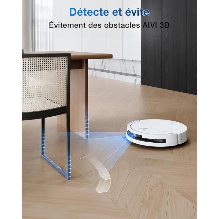 ECOVACS DEEBOT T50 OMNI - Aspirateur Robot Laveur avec Station - 15000Pa - Brosse latérale et serpillière Extensibles - ZeroTangle – Image 6