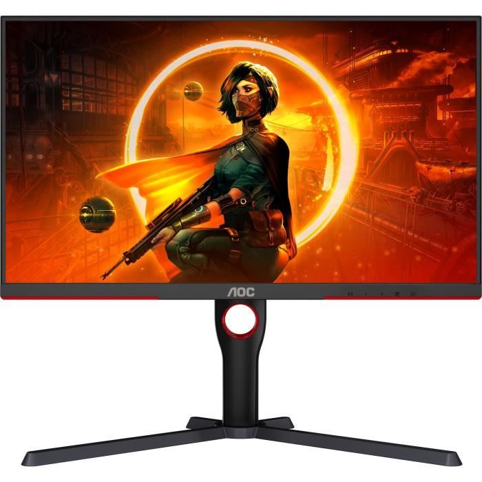 Ecran PC Gamer - AOC - 27" - QHD Mini-LED - 180Hz - Dalle Fast VA - 1ms - Ajustable en hauteur - Q27G3XMN/BK – Image 2