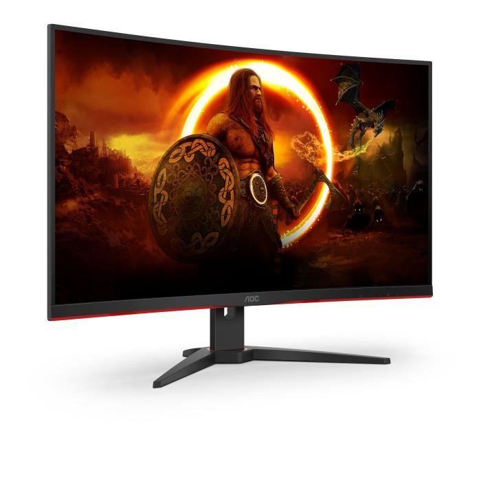 Ecran PC Gamer - AOC - C32G2ZE/BK - 31,5" VA Incurvé FHD 0,5ms 240Hz HDMI DisplayPort Pivot Freesync – Image 3