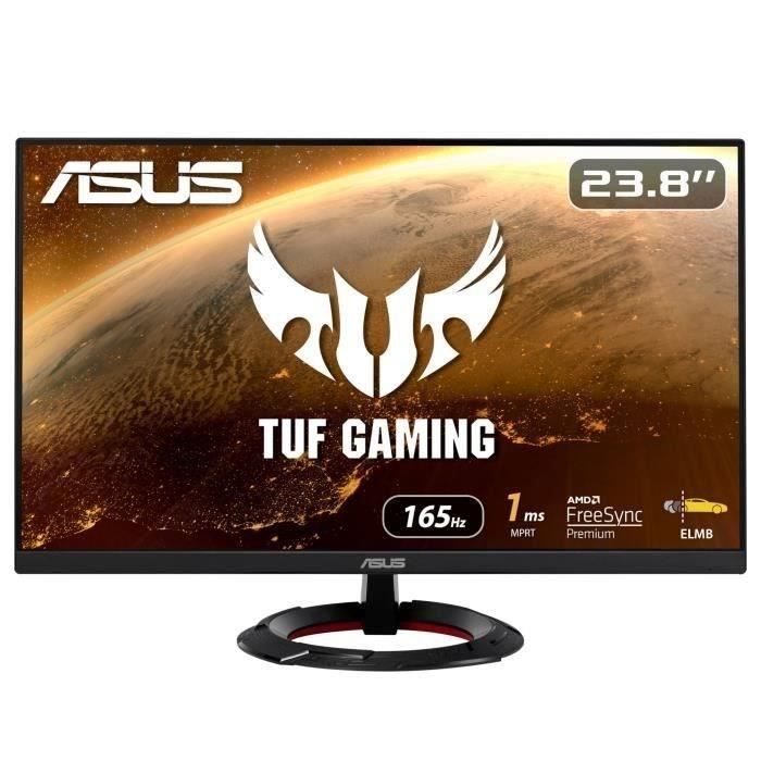 Ecran PC Gamer - ASUS - TUF Gaming VG249Q1R Gaming Monitor - 23.8 inch FHD (1920x1080) - IPS - 165Hz - 1ms - FreeSync™ Premium - 1ms