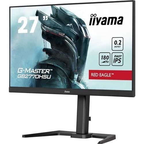 Ecran PC Gamer - IIYAMA - 27" - FHD - 180Hz - Dalle Fast IPS - 0,2ms - Ajustable en hauteur - GB2770HSU-B6 – Image 3