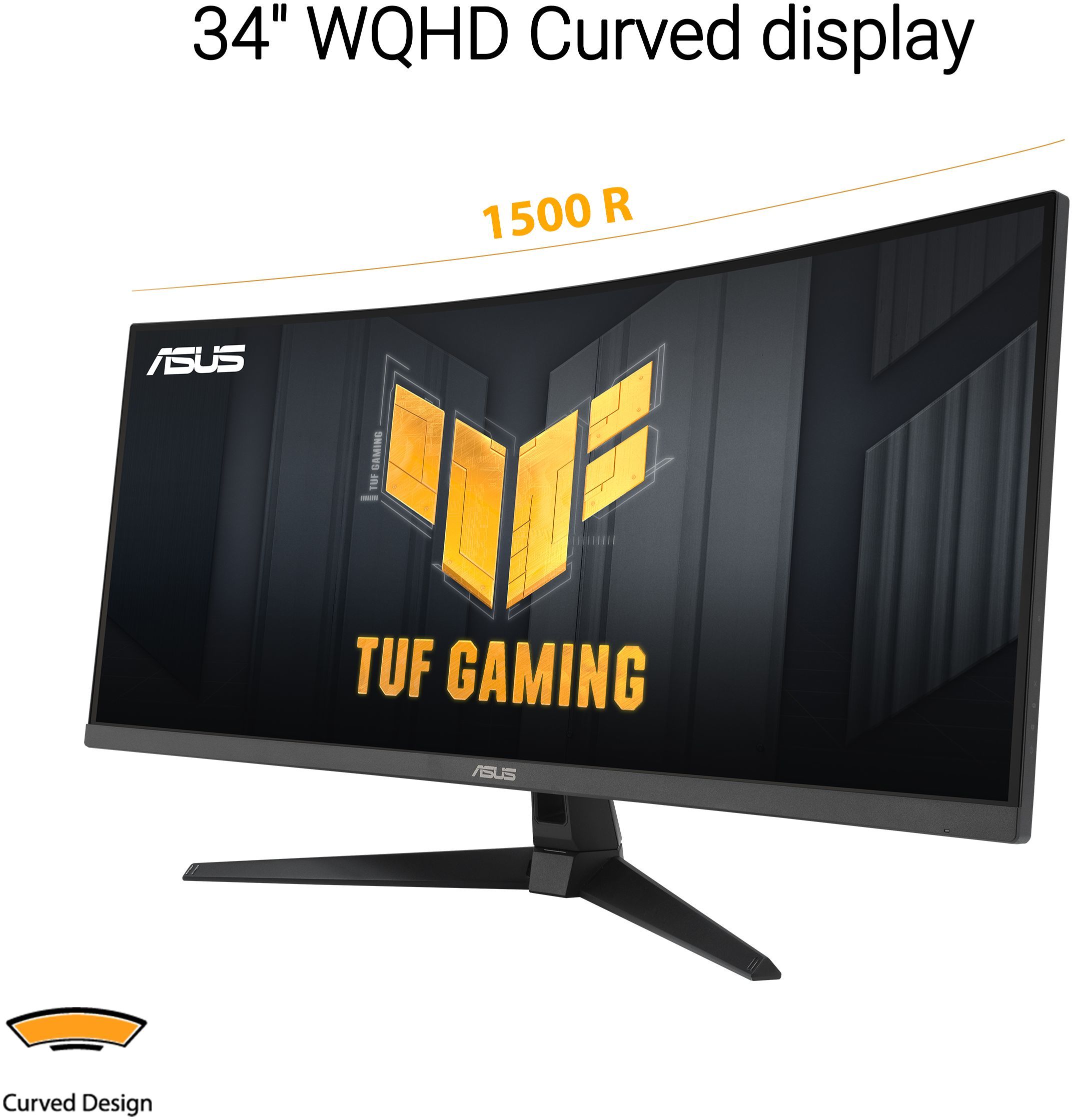 Ecran PC Gamer incurvé - ASUS TUF Gaming - 34" - WQHD - 180Hz - 1ms - VG34VQ3B – Image 2