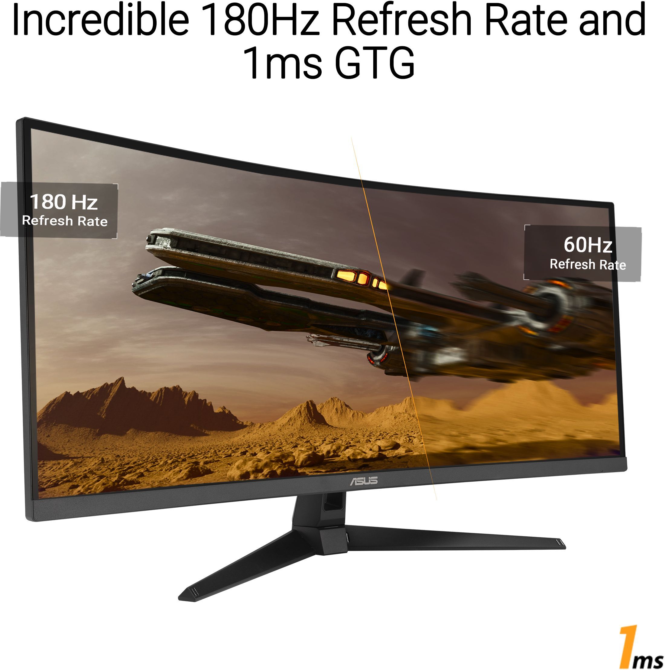 Ecran PC Gamer incurvé - ASUS TUF Gaming - 34" - WQHD - 180Hz - 1ms - VG34VQ3B – Image 3