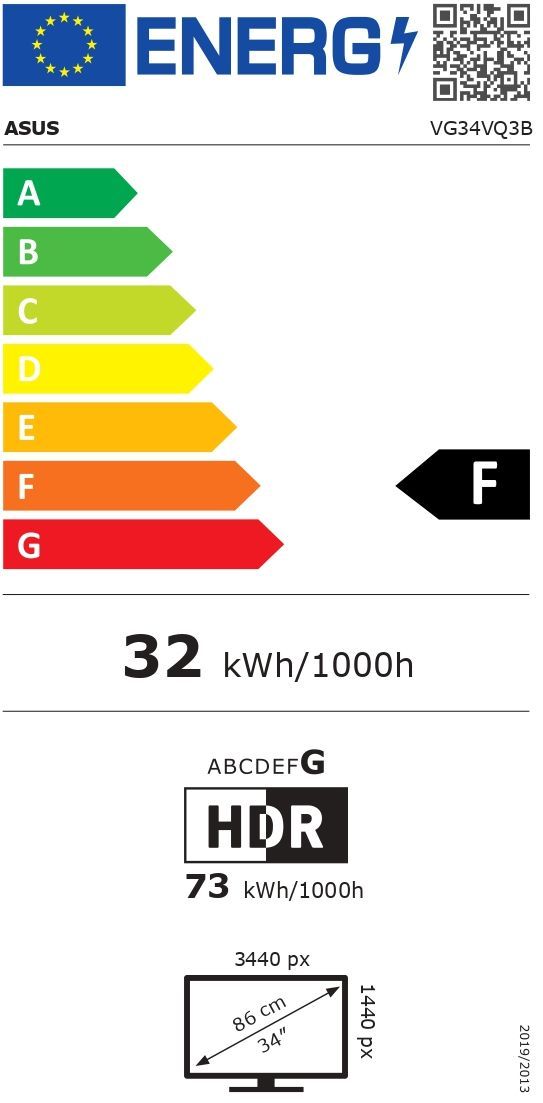 Ecran PC Gamer incurvé - ASUS TUF Gaming - 34" - WQHD - 180Hz - 1ms - VG34VQ3B – Image 4