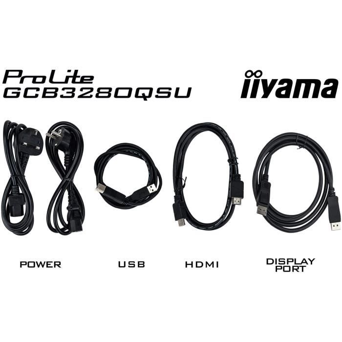 Ecran PC Gamer Incurvé - IIYAMA - 32" - QHD - 180Hz - Dalle VA - 0,2ms - Ajustable en hauteur - GCB3280QSU-B2 – Image 8