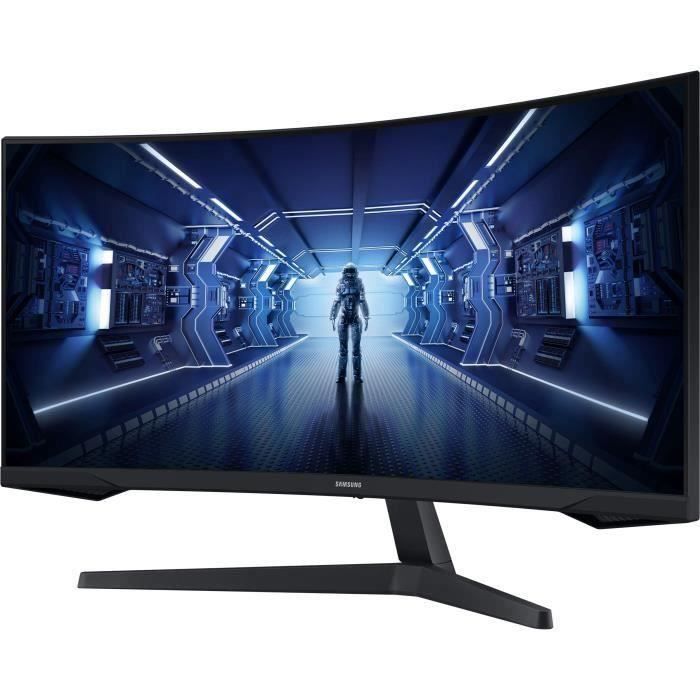 Ecran PC Gamer Incurvé - SAMSUNG - 34" - UWQHD - 165Hz - Dalle VA - 1ms - LC34G55TWWPXEN – Image 2