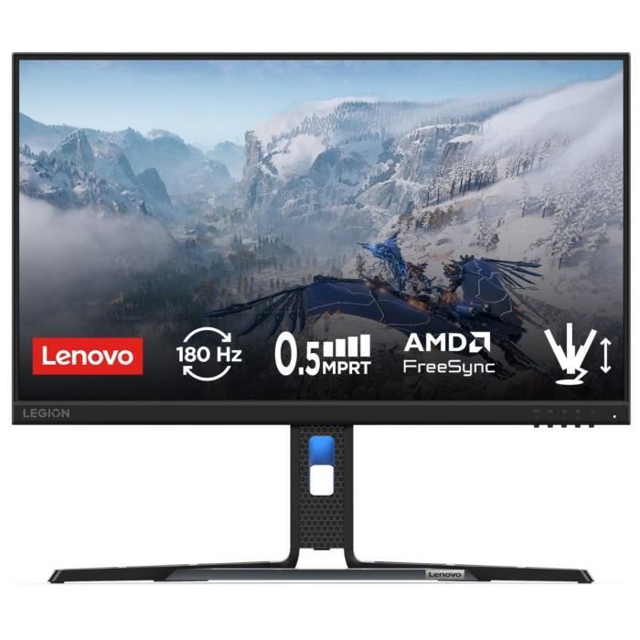 Ecran PC Gamer - LENOVO - 23,8" - FHD - 180Hz - Dalle IPS - 0,5ms - 67CCGAC4EU