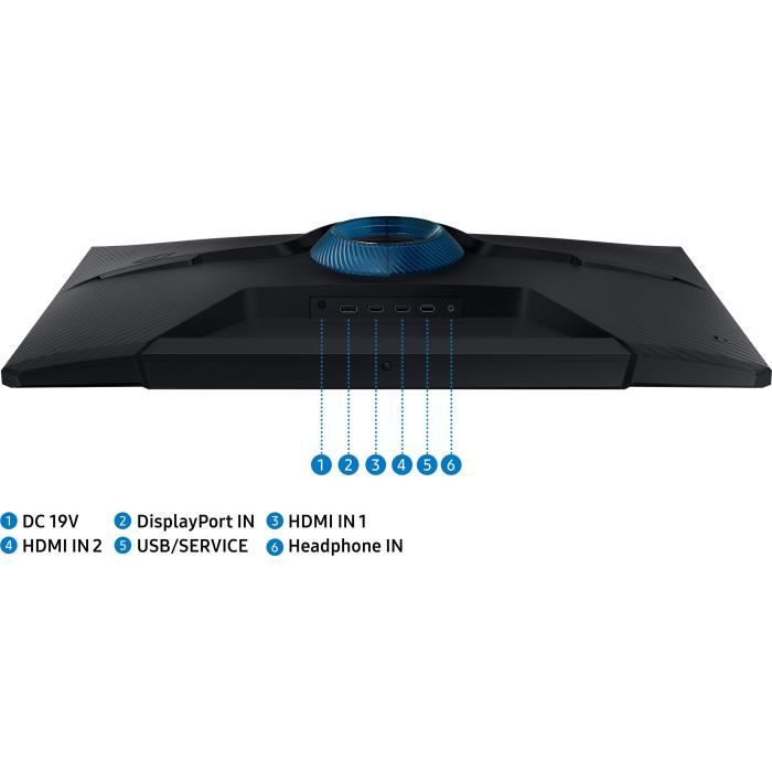 Ecran PC Gamer - SAMSUNG - 32" - WQHD - 165Hz - Dalle VA - 1ms - Ajustable en hauteur - LS32CG510EUXEN – Image 8