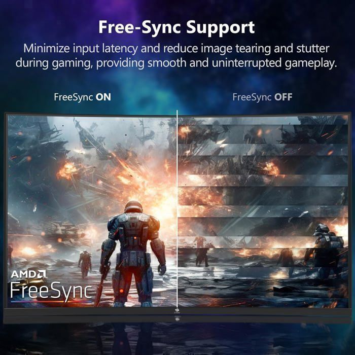 Ecran Pc Gamer Z-Edge UG27F Incurvé 27'' 165 Hz, 1ms, FreeSync, FHD(1920x1080), 16:9, 1500R VA,2* HDMI2.0 & DP1.4 – Image 6