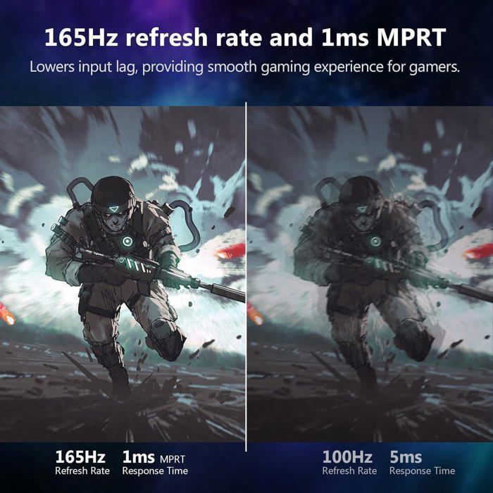 Ecran Pc Gamer Z-Edge UG27F Incurvé 27'' 165 Hz, 1ms, FreeSync, FHD(1920x1080), 16:9, 1500R VA,2* HDMI2.0 & DP1.4 – Image 3