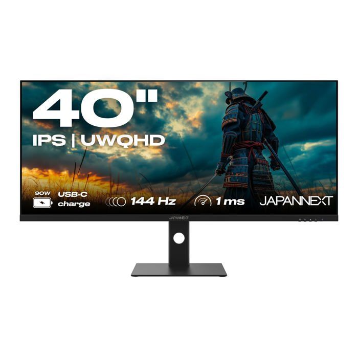 Ecran PC Gamer - JAPANNEXT - 40" - IPS - UWQHD (3440x1440) - 144hz - 1ms - JN-IPS401UWQHD144-C90W