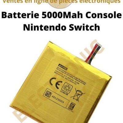 ELECTRONICFIX Batterie 5000Mah HAC-003 pour console de jeu Nintendo Switch / Switch Oled