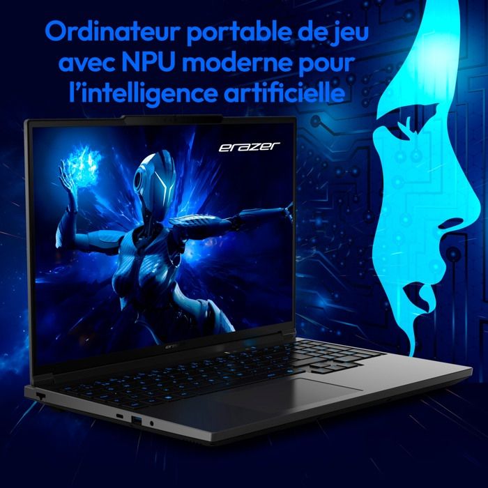 PC portable Gamer ERAZER Major 16 X1 - 16" QHD+ 300Hz - Core Ultra 7 255HX - RTX 5070 Ti - RAM 32 Go - SSD 2 To - Windows 11 – Image 5