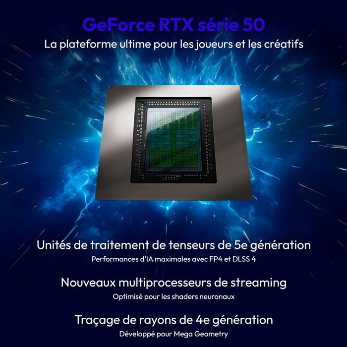 PC portable Gamer ERAZER Major 16 X1 - 16" QHD+ 300Hz - Core Ultra 7 255HX - RTX 5070 Ti - RAM 32 Go - SSD 2 To - Windows 11 – Image 6