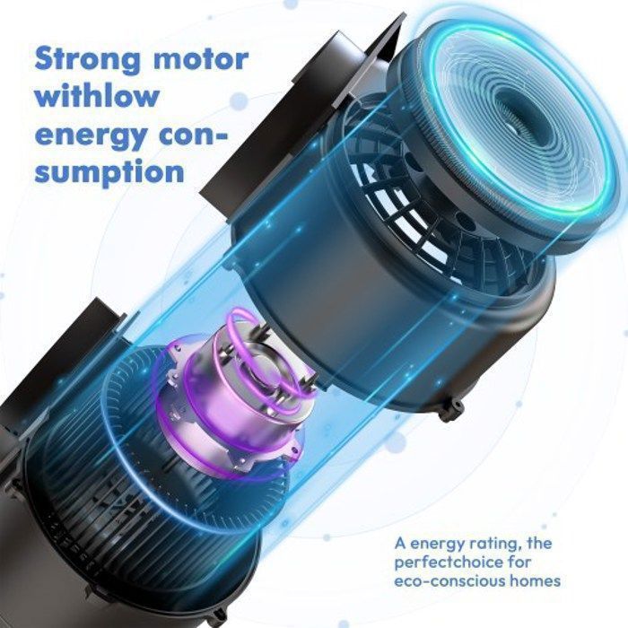 FIREGAS hotte aspirante 60 cm,3 vitesses, recirculation 335 m³/h-Efficacité énergétique A-Noir – Image 4