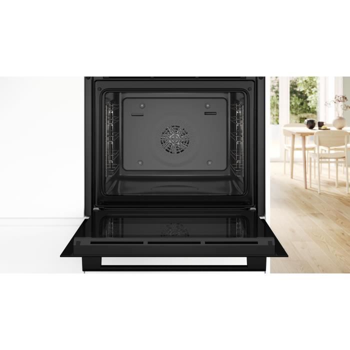 Four ecoclean - BOSCH SER4 - HQA534BB3F - Noir - 8 modes de cuisson - 59,5 x 59,4 x 54,8 cm – Image 4