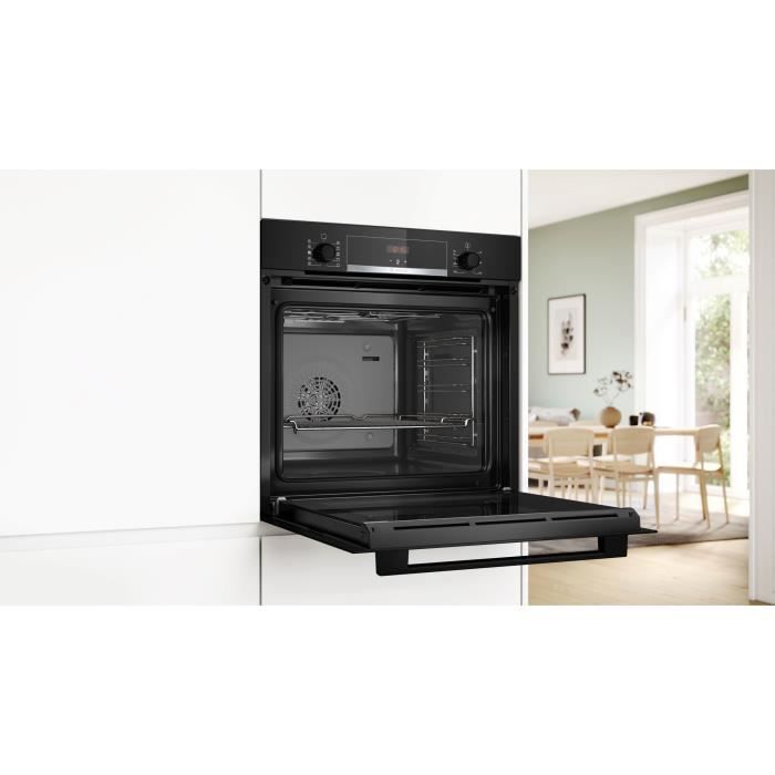 Four ecoclean - BOSCH SER4 - HQA534BB3F - Noir - 8 modes de cuisson - 59,5 x 59,4 x 54,8 cm – Image 8