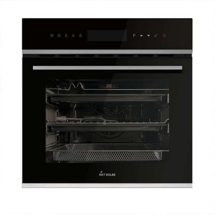Four encastrable 60 cm | 70L | 2,8kW | Rôtisserie | Fonction pizza | Gril | Circulation de l'air | Air chaud | Timer automatique