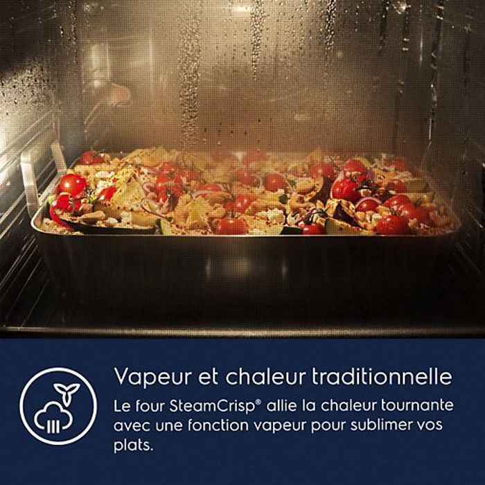 Four encastrable ELECTROLUX combiné 25% vapeur et chaleur tournante pulsée - Classe A - EOC3S40X – Image 2