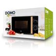 Four micro-ondes DOMO DO2820 - 20L - 700W - Minuterie 35mn - Fonction décongélation - L44 x P35,8 x H 25,8 cm - Noir finition bois – Image 6