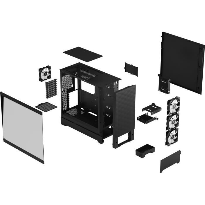 FRACTAL DESIGN - Pop XL Air RGB Black TG - Boîtier PC - Noir (FD-C-POR1X-06) – Image 3