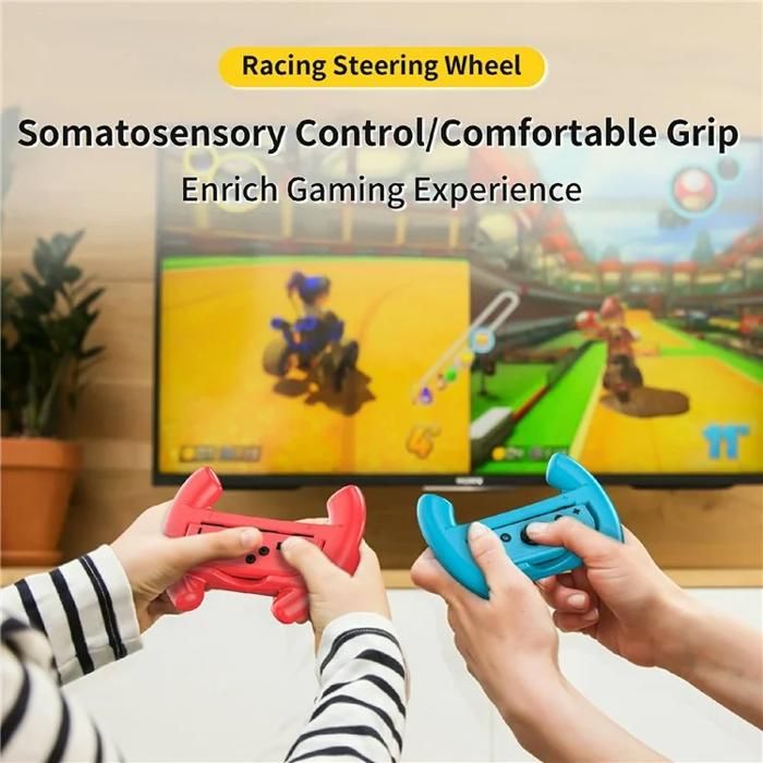 Games Startrc 1 Paire de Jeux de Jeu Grip de Volant Pour Nintendo Switch Sports Gamepad Accessoires – Image 2