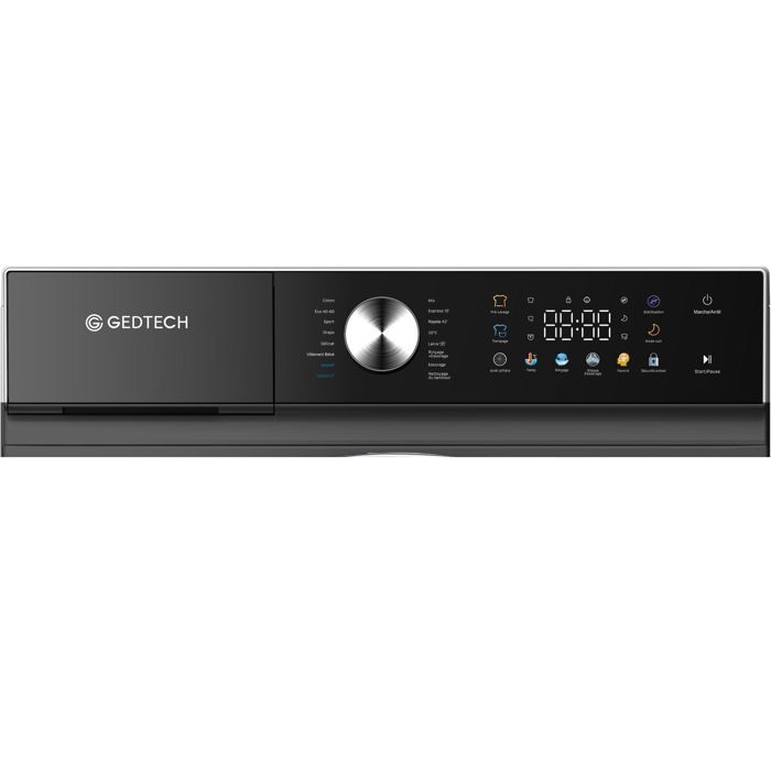 GEDTECH Lave-linge frontal GLLPS101400DG - 10 Kg - 1400 tr/mn - 16 prog - Eco - Intensif - Rapide – Très Faible conso - LED – Image 4