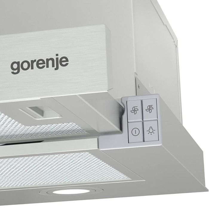 Hotte Aspirante Téléscopique - Gorenje - TH62E4X - 450 m³/h - Acier Inoxydable - Filtres Aluminium – Image 3