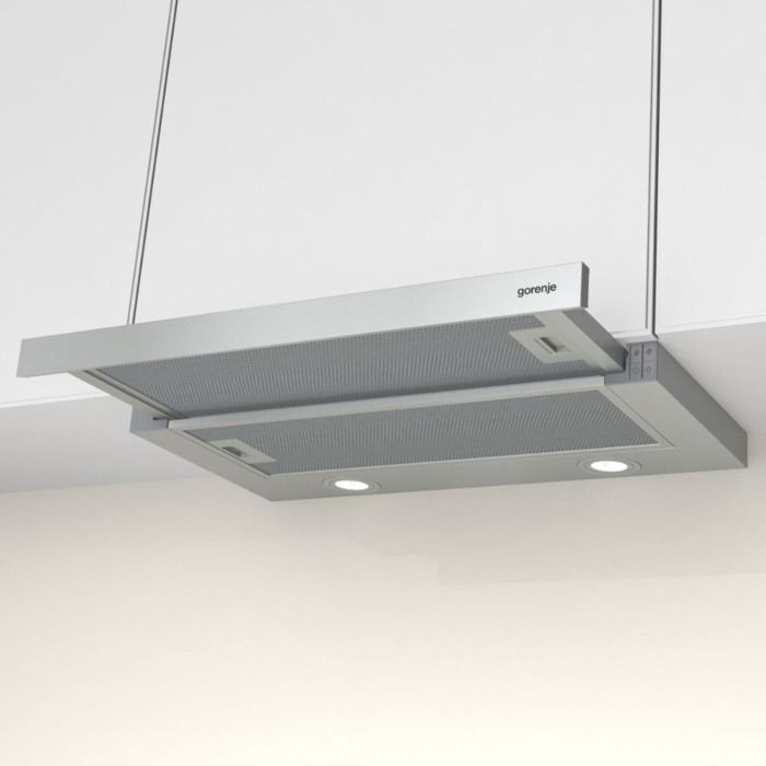 Hotte Aspirante Téléscopique - Gorenje - TH62E4X - 450 m³/h - Acier Inoxydable - Filtres Aluminium – Image 4