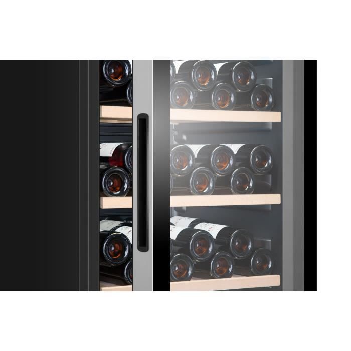 HAIER HWS116GAE - Cave à vin de vieillissement - Pose libre - 116 bouteilles H126.5 x L59,5 cm - Noir – Image 9