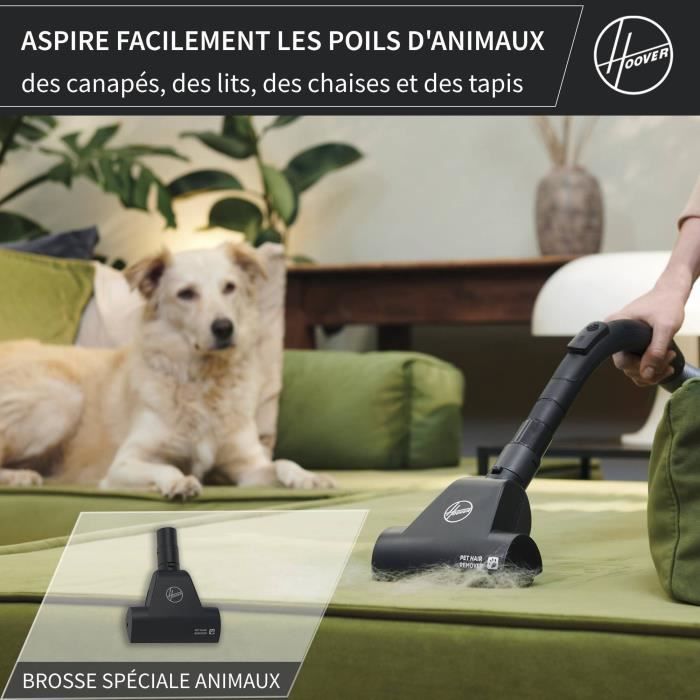 HOOVER HE1 - Aspirateur Traineau avec sac Compact et Puissant - Grande Capacité 2,5L- Haute-performance sur Sols Durs et Moquettes – Image 6