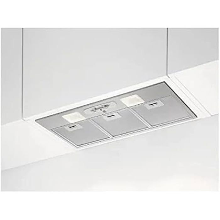 Hotte de cuisine aspirante encastrable inox - ELECTROLUX LFG337S - 400 m³/h - 2 filtres métal