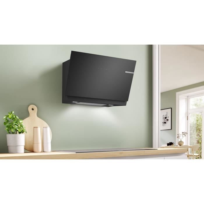 Hotte murale inclinée en verre BOSCH SER6 DWK81AN60 Noir - Home Connect – Image 2