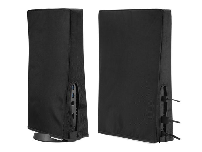 Housse de Protection pour Console PS5 - Anti-poussière - Anti-Rayure - Installation Facile - Noire