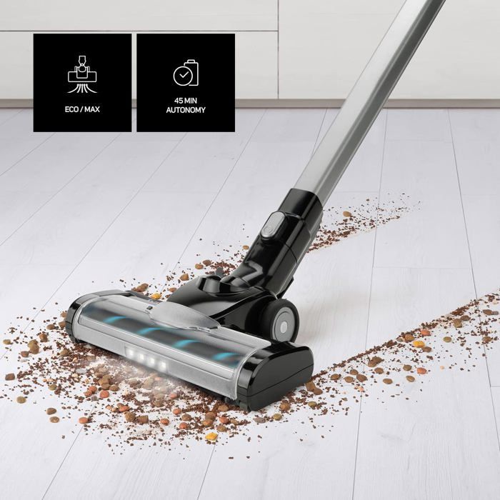 Ideal Avant - Aspirateur Balai Sans Fil 3 En 1,Autonomie 50 Min,29,6 V,2 Brosses,Charge Rapide,Filtre Hepa Gris – Image 3